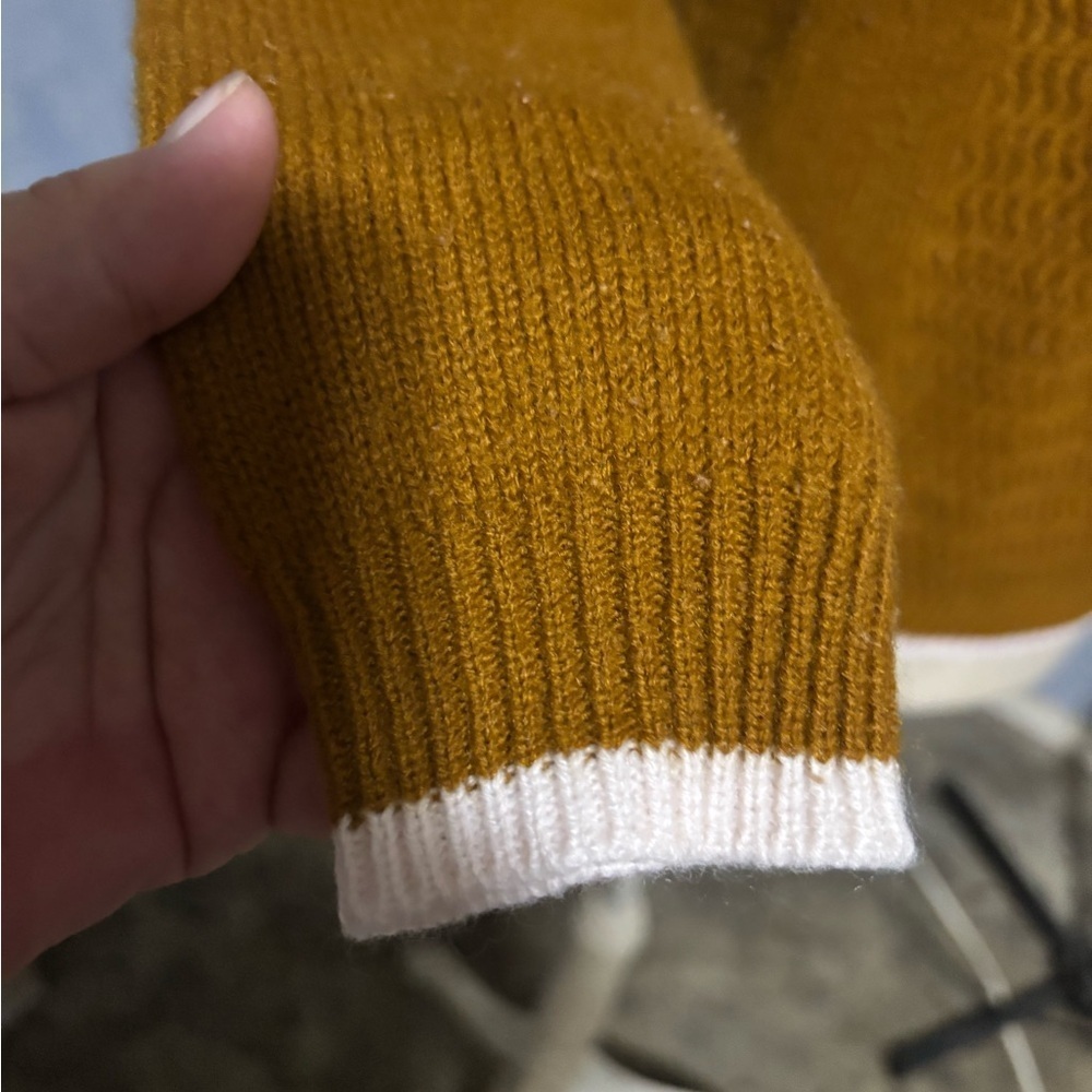 🛍Cozy brown Sweater for Women turtleneck cottagecore grunge small - Picture 6 of 10
